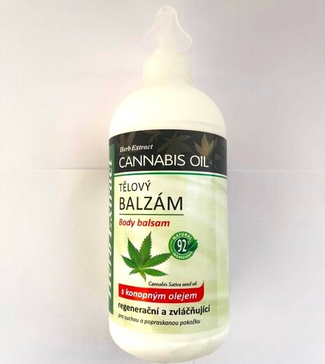 Herb Extract Cannabis oil Tělový balzám s konopným olejem 500 ml