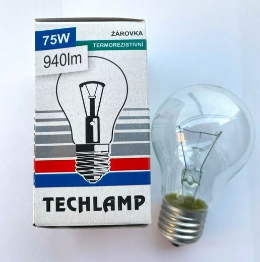 HELIOS TECHLAMP žárovka Heat Resistant čirá E27 75W 240V A55